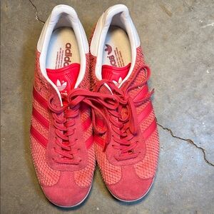 Adidas Vibrant Red Textured Sneakers